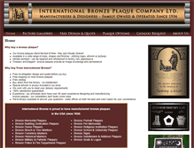 Tablet Screenshot of internationalbronze.com